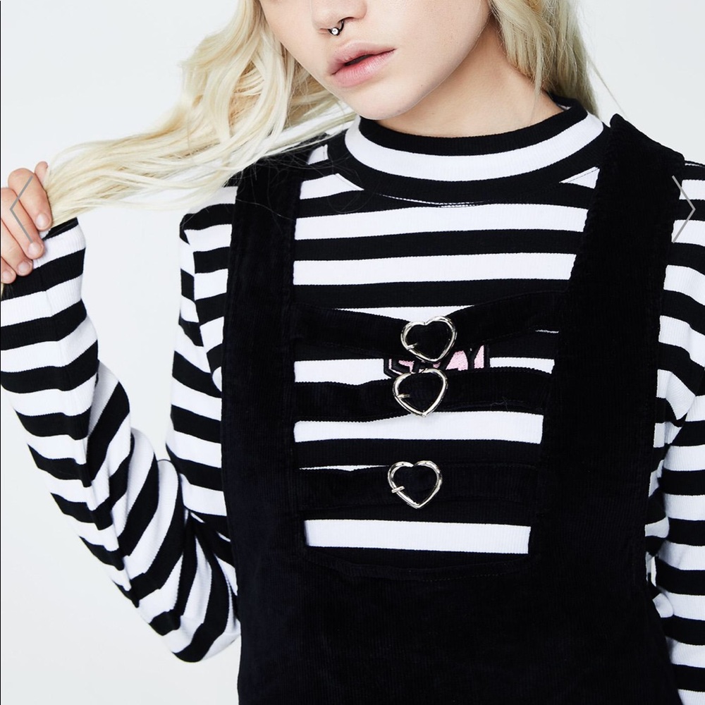 Lazy Oaf Black Corduroy Overall Dress - Picture 4 of 7